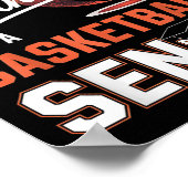 Stolzer Bruder eines 2025 Senior-Absolventen Baske Poster (Ecke)