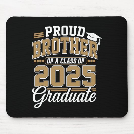 Stolzer Bruder eines Absolventen der Klasse 2025 S Mousepad (Vorne)