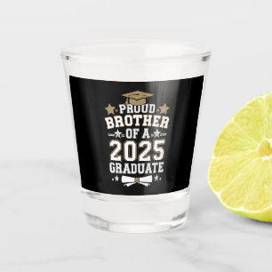Stolzer Bruder eines Absolventen von 2025 Abschlus Schnapsglas