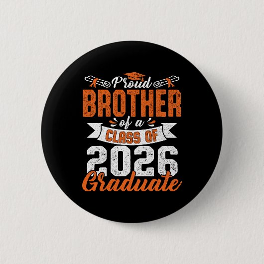 Stolzer Bruder eines Cl-Absolventen von 2026 Absch Button (Vorderseite)