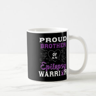 Stolzer Bruder eines Epilepsie-Kriegers Awareness Kaffeetasse