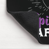 Stolzer Bruder eines Epilepsie-Kriegers Awareness Mousepad (Ecke)