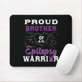 Stolzer Bruder eines Epilepsie-Kriegers Awareness Mousepad (Mit Mouse)