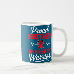 Stolzer Bruder eines Herzens Kriegers Herzkrankhei Kaffeetasse