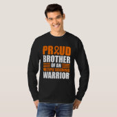 Stolzer Bruder eines Multiple Sklerose-Bewusstsein T-Shirt (Vorne ganz)