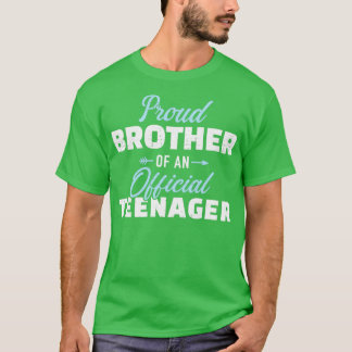 Stolzer Bruder eines Teenagers 13. Geburtstag T-Shirt