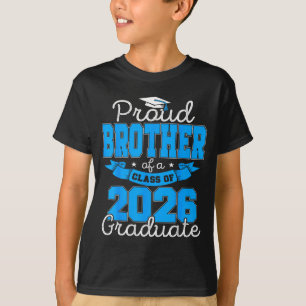 Stolzer Bruder Klasse 2026 Absolvent Grafik Kunst T-Shirt