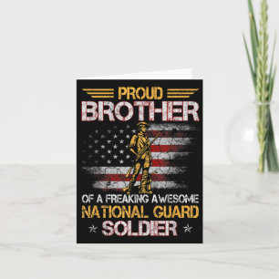 Stolzer Bruder von Nationalgardisten-Veteranen D Karte