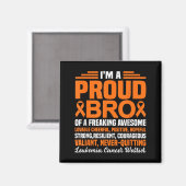 Stolzer Bruder von total großartiger lustiger Leuk Magnet (Vorderseite/Rückseite)