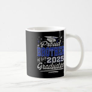 Stolzer Bruder von zwei 2025 Absolventen Zwillings Kaffeetasse