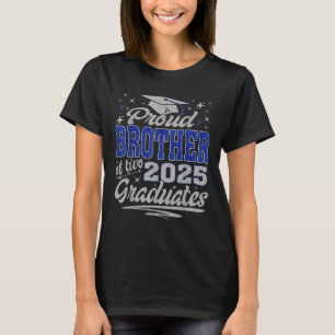 Stolzer Bruder von zwei 2025 Absolventen Zwillings T-Shirt