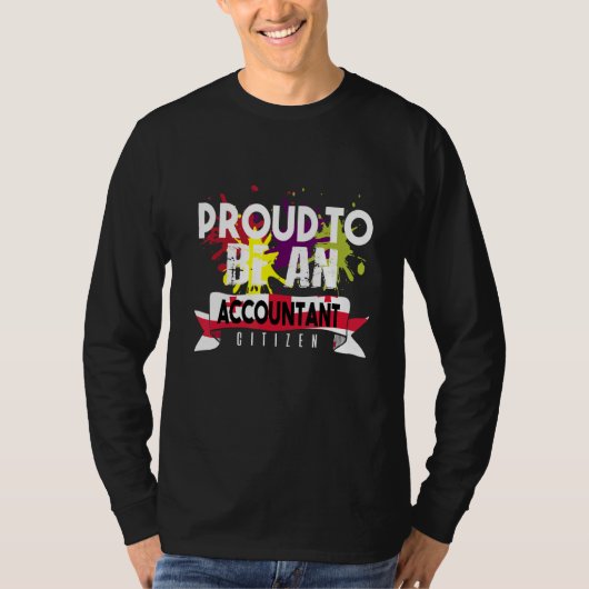 Stolzer Buchhalter Bürger Beruf Karriere Arbeiter T-Shirt (Vorderseite)