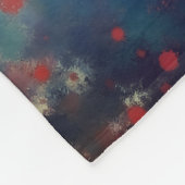 Stolzer Bunter Hahn Fleecedecke (Ecke)