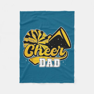 Stolzer Cheer Dad Lieblings-Cheerleader Kunstwerk Fleecedecke