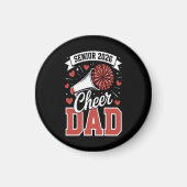 Stolzer Cheer Senior-Vater 2026 Magnet (Vorne)
