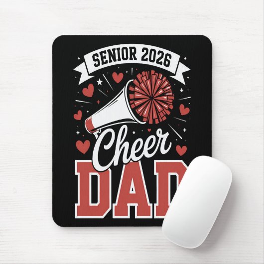 Stolzer Cheer Senior-Vater 2026 Mousepad (Mit Mouse)