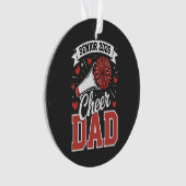 Stolzer Cheer Senior-Vater 2026 Ornament (Vorderseite)