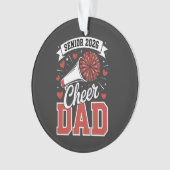 Stolzer Cheer Senior-Vater 2026 Ornament (Vorderseite)