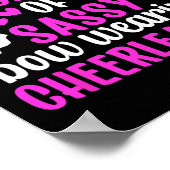 Stolzer Cheerleader-Trainer Cheer Coach Cheerleadi Poster (Ecke)