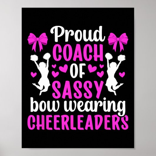 Stolzer Cheerleader-Trainer Cheer Coach Cheerleadi Poster (Vorne)