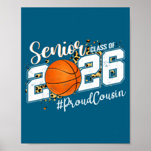 Stolzer Cousin 2026 Senior Basketball Illustration Poster