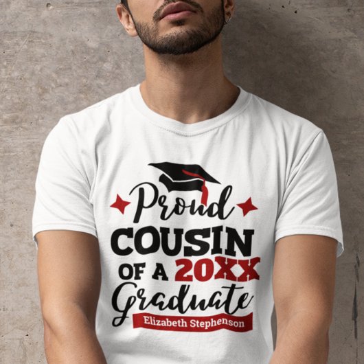 Stolzer Cousin der 2023-Graduiertenfamilie passend T-Shirt