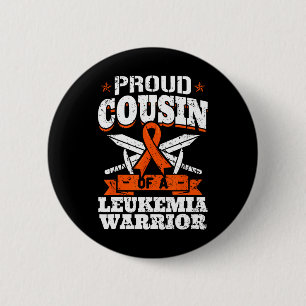 Stolzer Cousin einer Leukämie Warrior Cuz Bewussts Button