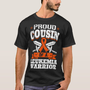 Stolzer Cousin einer Leukämie Warrior Cuz Bewussts T-Shirt