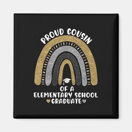 Stolzer Cousin einer Rainb-Grundschule Magnet (Vorne)