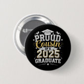 Stolzer Cousin eines 2025-Grad-Abschlusses Button (Vorne & Hinten)