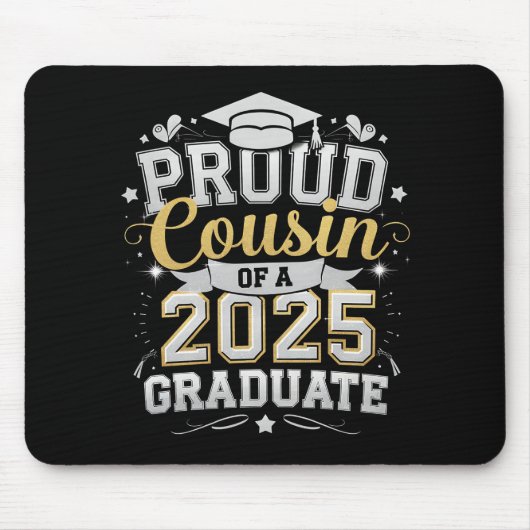 Stolzer Cousin eines 2025-Grad-Abschlusses Mousepad (Vorne)