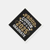 Stolzer Cousin eines 2025-Grad-Abschlusses Serviette (Ecke)