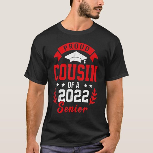 Stolzer Cousin eines Abschlusses 2022 T-Shirt (Vorderseite)
