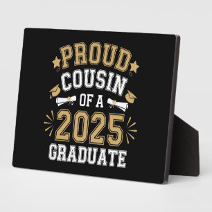 Stolzer Cousin eines Absolventen der Familie 2025  Fotoplatte
