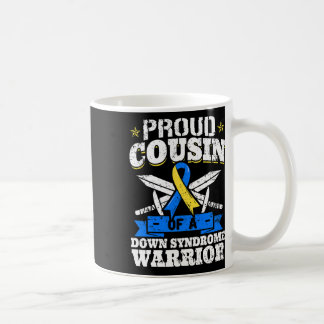 Stolzer Cousin eines Down-Syndroms Krieger-Down-Tr Kaffeetasse