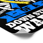 Stolzer Cousin eines Down-Syndroms Krieger-Down-Tr Poster (Ecke)