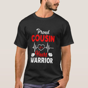 Stolzer Cousin eines Herzens Kriegers CHD-Bewussts T-Shirt