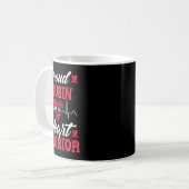 Stolzer Cousin eines Herzkriegers - KD-Bewusstsein Kaffeetasse (Vorderseite Links)