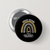 Stolzer Cousin eines Rainbow-Absolventen Button (Vorne & Hinten)