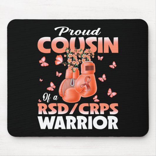 Stolzer Cousin eines Rsd-Crps-Krieger-Bewusstseins Mousepad (Vorne)