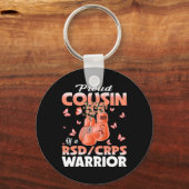 Stolzer Cousin eines Rsd-Crps-Krieger-Bewusstseins Schlüsselanhänger (Vorderseite)