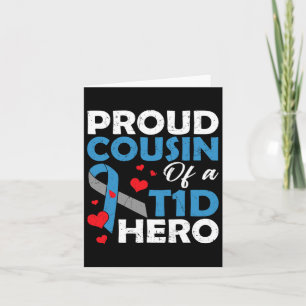 Stolzer Cousin eines Typ-1-Diabetes-Helden Krieger Karte