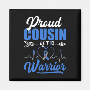 Stolzer Cousin T1d Krieger Diabetes Bewusstsein Bl Magnet