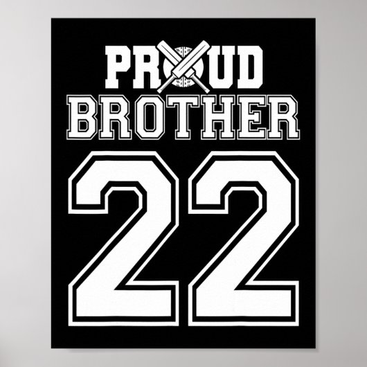 Stolzer Cricket-Bruder Nummer 22  Poster (Vorne)