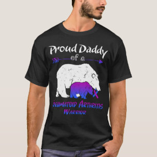 Stolzer Daddy Bär Rheumatoide Arthritis Bewusstsei T-Shirt