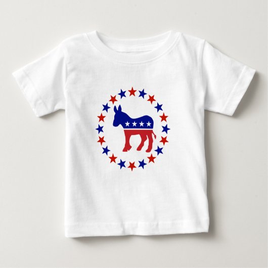 Stolzer Demokrat spielt Vorlage die Hauptrolle Baby T-shirt (Vorderseite)