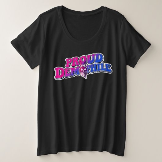 Stolzer Demophiler Große Größe T-Shirt (Design vorne)