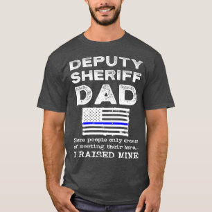 Stolzer Deputy Sheriff Vater Thin Blue Line T-Shirt