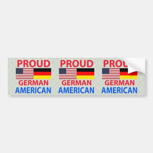 Stolzer deutscher Amerikaner Autoaufkleber (Vorne)