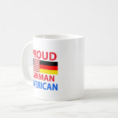 Stolzer deutscher Amerikaner Kaffeetasse (Vorderseite Links)